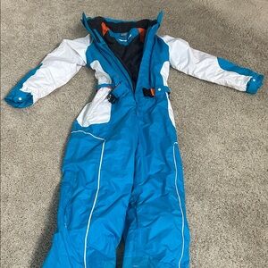 Kids Blue and White Snowsuit